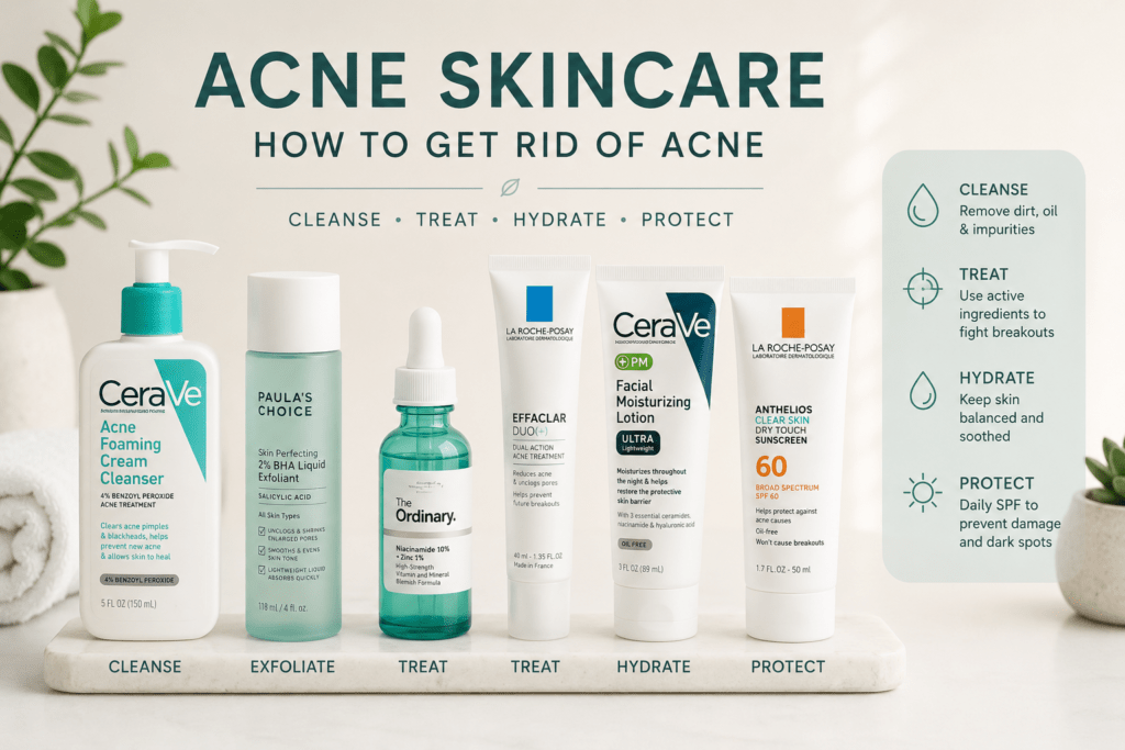 Acne skincare products