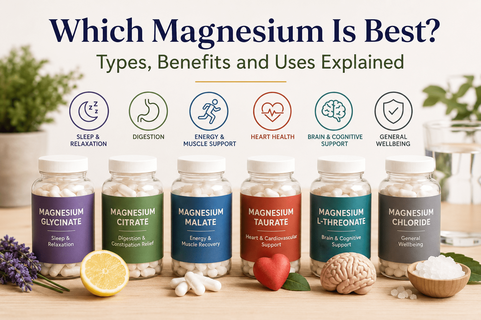 You are currently viewing Which Magnesium Is Best? Types, Benefits and Uses Explained